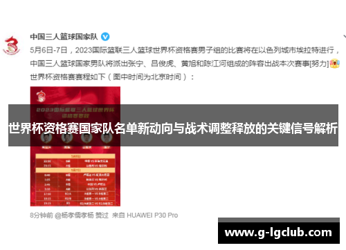 世界杯资格赛国家队名单新动向与战术调整释放的关键信号解析